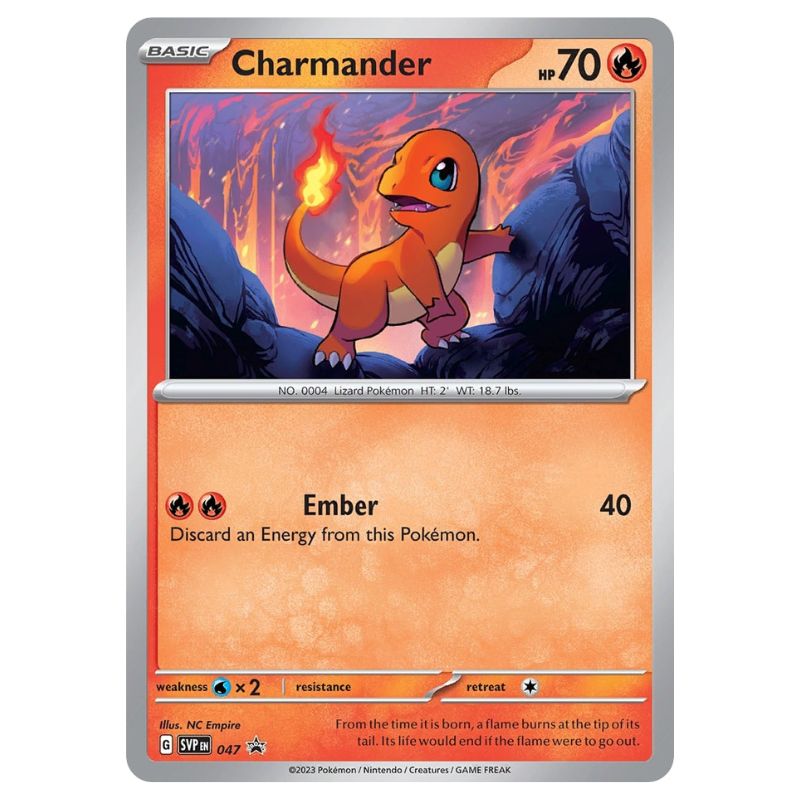 Charmander - SVP047 Black Star Promo - Pokemon Scarlet & Violet: 151 Tcgstore.se Charmander - SVP047 Black Star Promo - Pokemon Scarlet & Violet: 151 Tcgstore.se