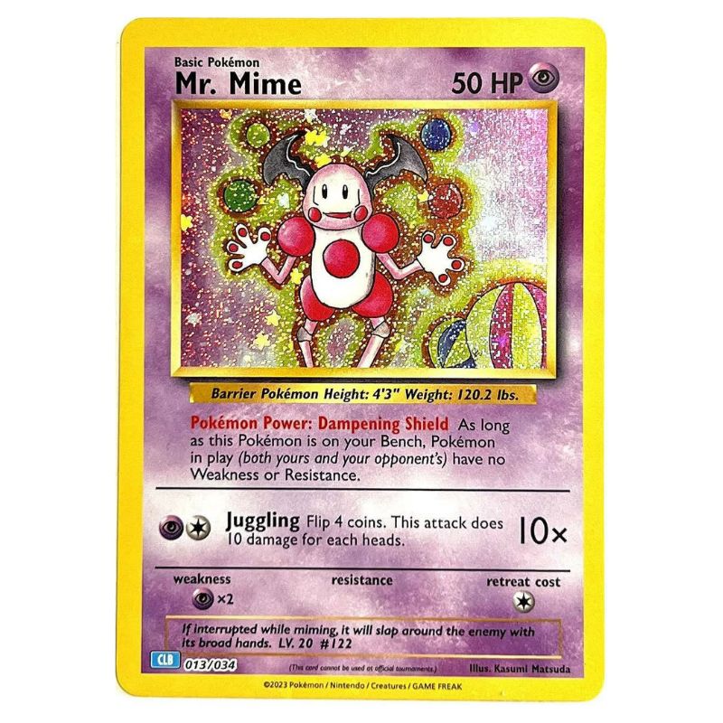 Mr.Mime Holo - CLB013 - Pokemon Trading Card Game Classic Tcgstore.se Mr.Mime Holo - CLB013 - Pokemon Trading Card Game Classic Tcgstore.se