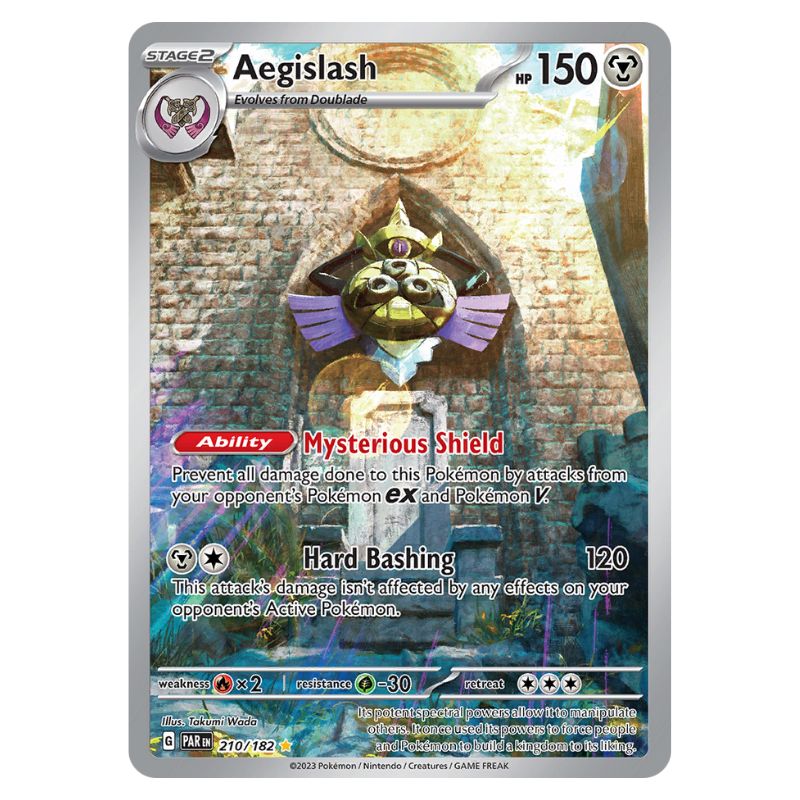 Aegislash Illustration Rare 210/184 - Pokemon Scarlet & Violet: Paradox Rift Tcgstore.se Aegislash Illustration Rare 210/184 - Pokemon Scarlet & Violet: Paradox Rift Tcgstore.se