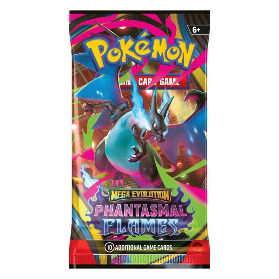 海外版POKÉMON MEGA EVOLUTION PHANTASMAL FLE Pokemon Mega Evolution: Phantasmal Flames Booster Pack – Tcgstore.se