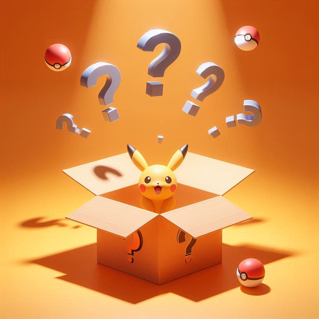 Pokemon Mystery Box med utvalda kort och tcg produkter