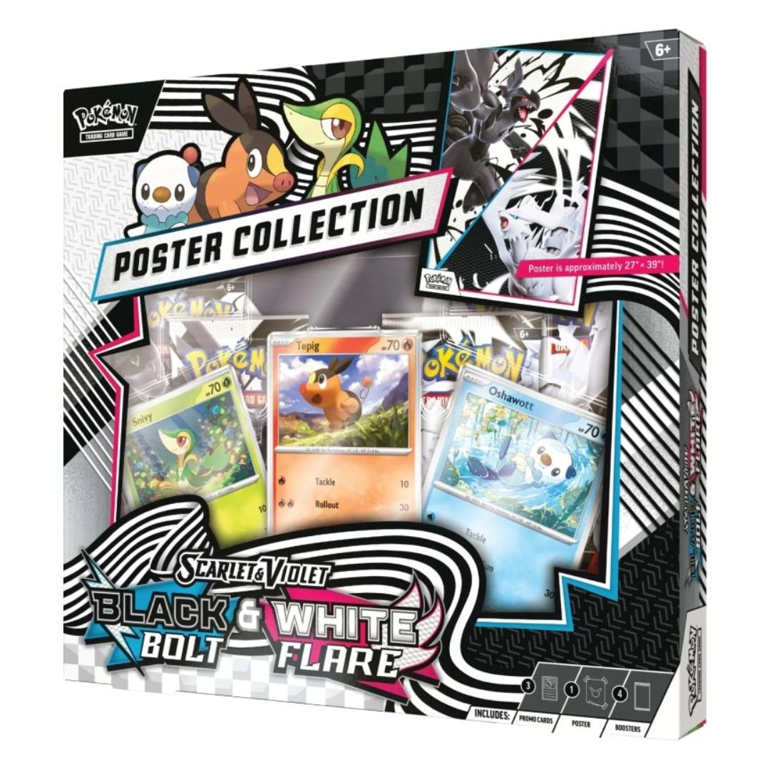 Pokémon Scarlet & Violet 10.5: Black Bolt & White Flare Unova Poster Collection