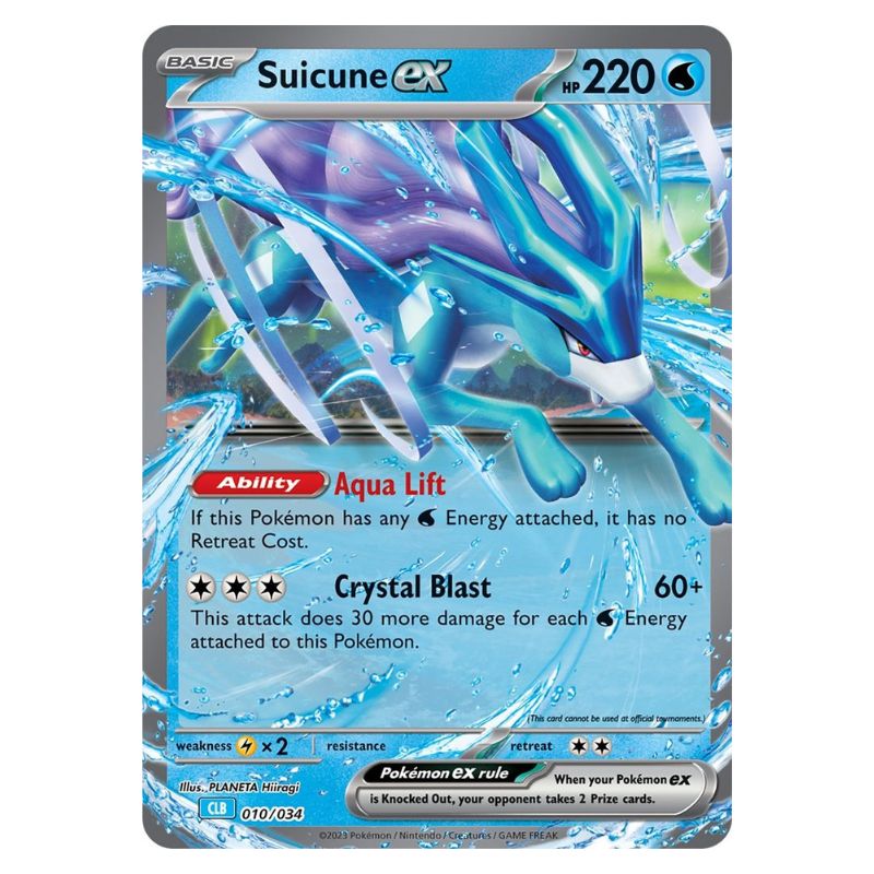 Suicune CLB 010/034 Pokemon kort