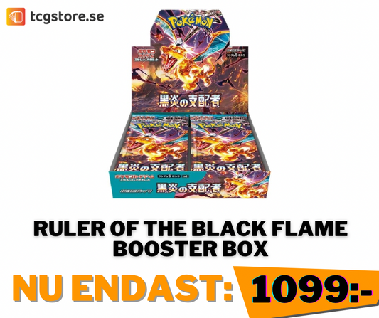 Pokémon ruler of the black flame booster box erbjudande