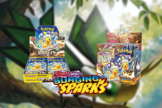 Förboka Pokemon Surging Sparks och Super Electric Breaker