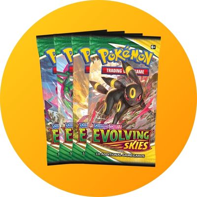 Pokémon Evolving Skies booster packs - Paket erbjudanden