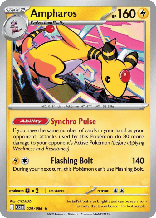 Ampharos 029/086 - Pokémon Chaos Rising