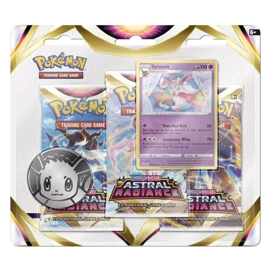 Pokémon Sword & Shield 10: Astral Radiance 3-Pack Blister: Sylveon