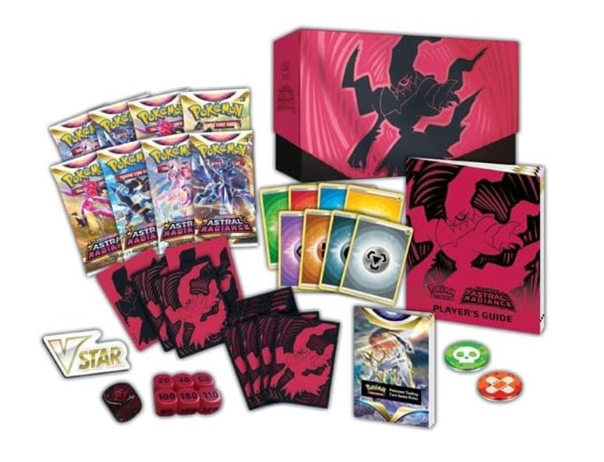 astral radiance elite trainer box engelska pokemonkort innehåll