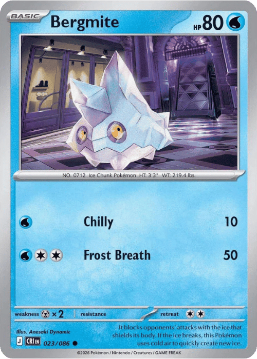 Bergmite 023/086 - Pokémon Chaos Rising