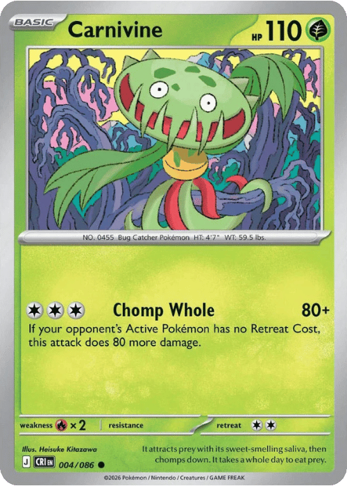 Carnivine 004/086 - Pokémon Chaos Rising
