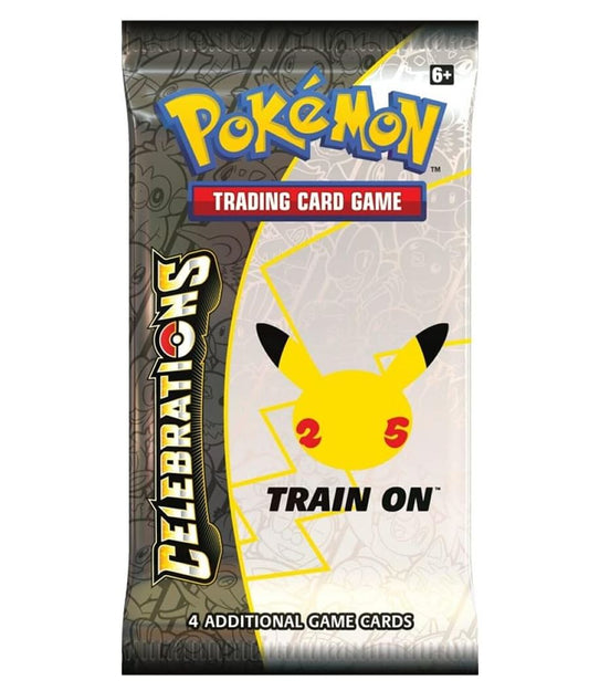 pokemon TCG celebrations booster pack med jubileumsmotiv 25 år