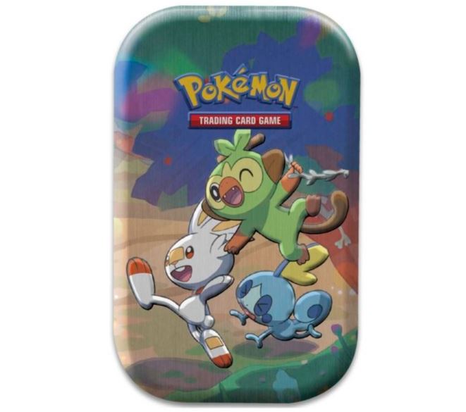 pokemon TCG celebrations 25th anniversary mini tin med galar starters