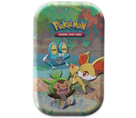 pokemon TCG celebrations 25th anniversary mini tin med kalos starters