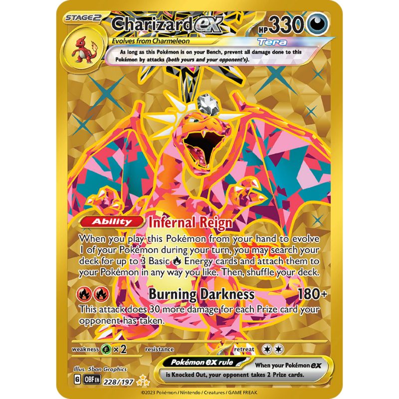 Charizard ex - Secret Rare - OBF 228/197 - Pokémon Scarlet & Violet: Obsidian Flames