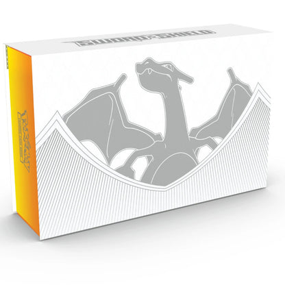 Pokémon Charizard UPC framsida där Charizard blickar ut över horisonten