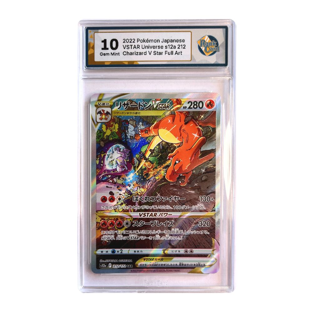 RaukCard Gem Mint 10 Charizard VSTAR Pokemon kort