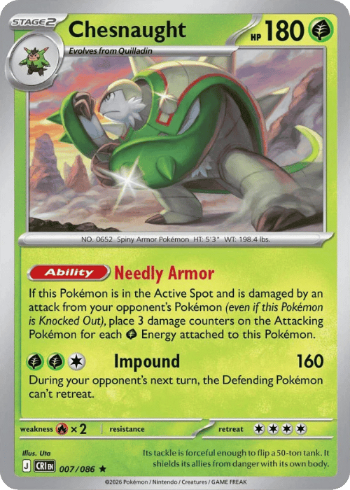 Chesnaught 007/086 - Pokémon Chaos Rising