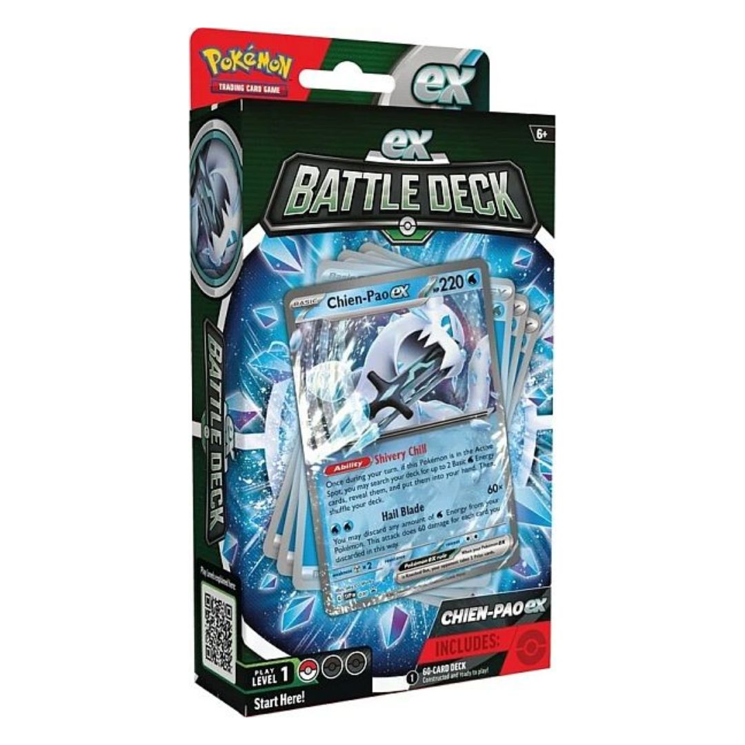 Pokémon TCG: ex Battle Deck Chien-Pao ex ger dig en färdigbygg 60-kortslek att utmana dina motståndare med