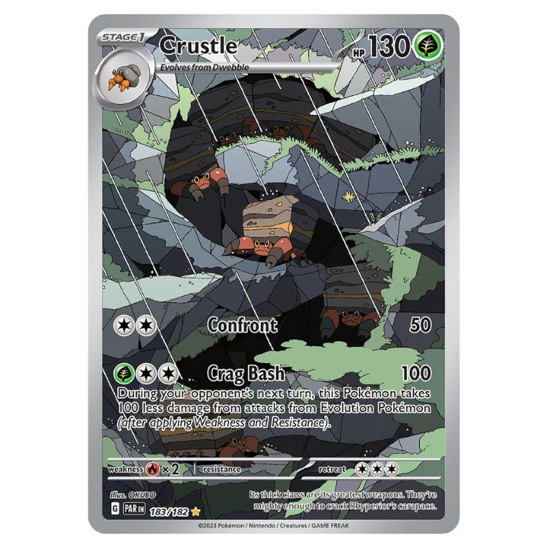 Crustle Illustration Rare - Paradox Rift #183/182 pokemon kort