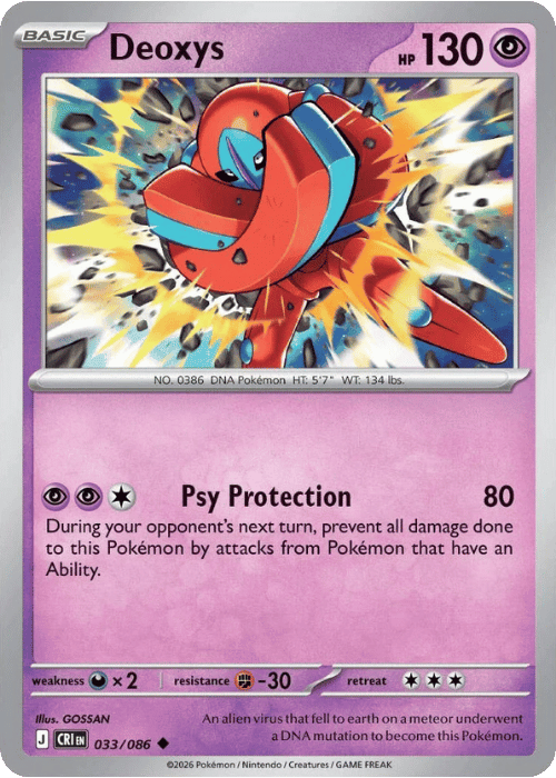 Deoxys 033/086 - Pokémon Chaos Rising
