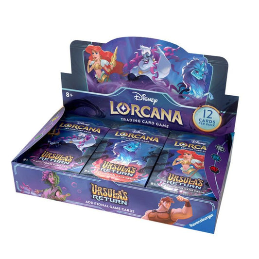 Disney Lorcana Ursulas Return Booster box display