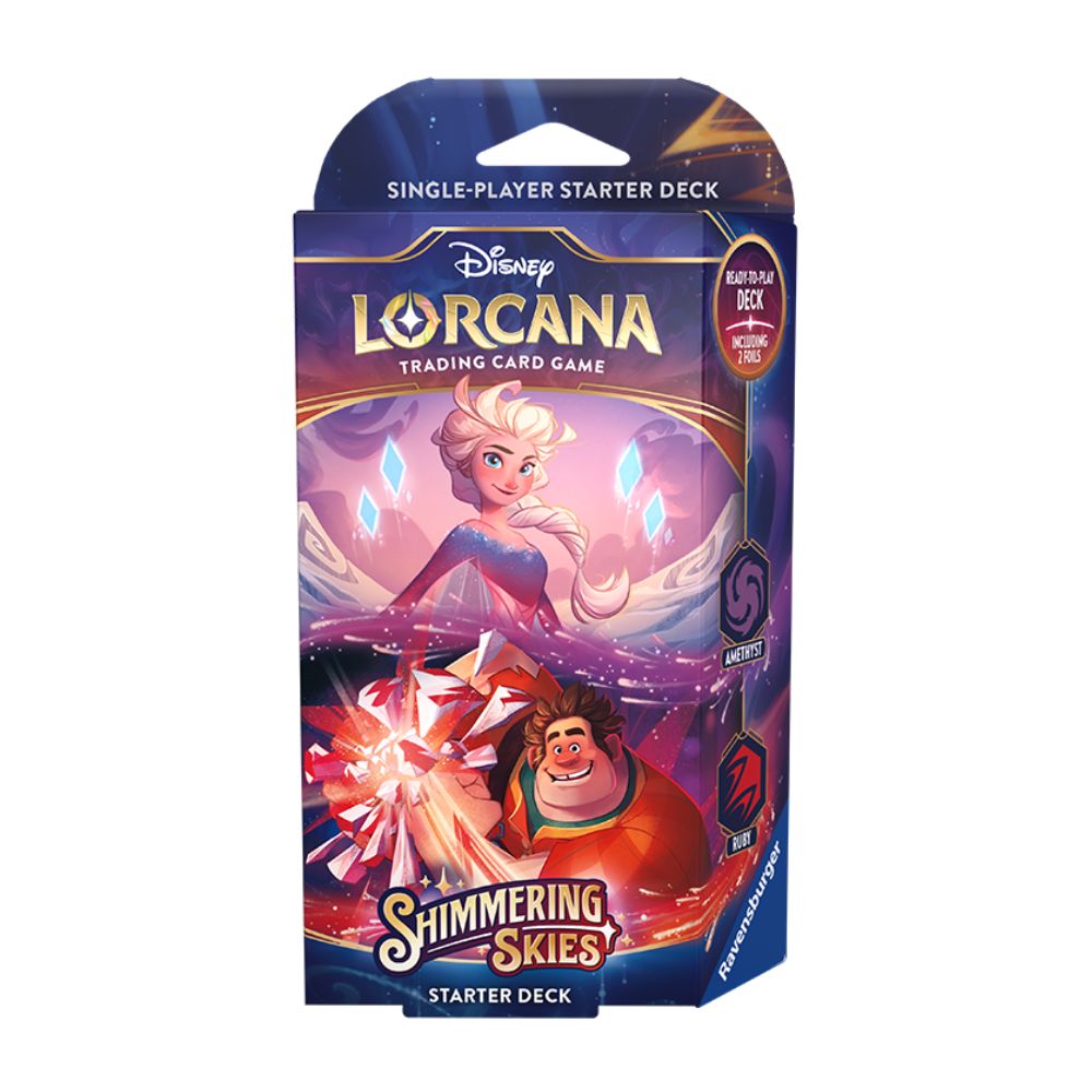 Disney Lorcana Shimmering Skies starter deck Amethyst & Ruby