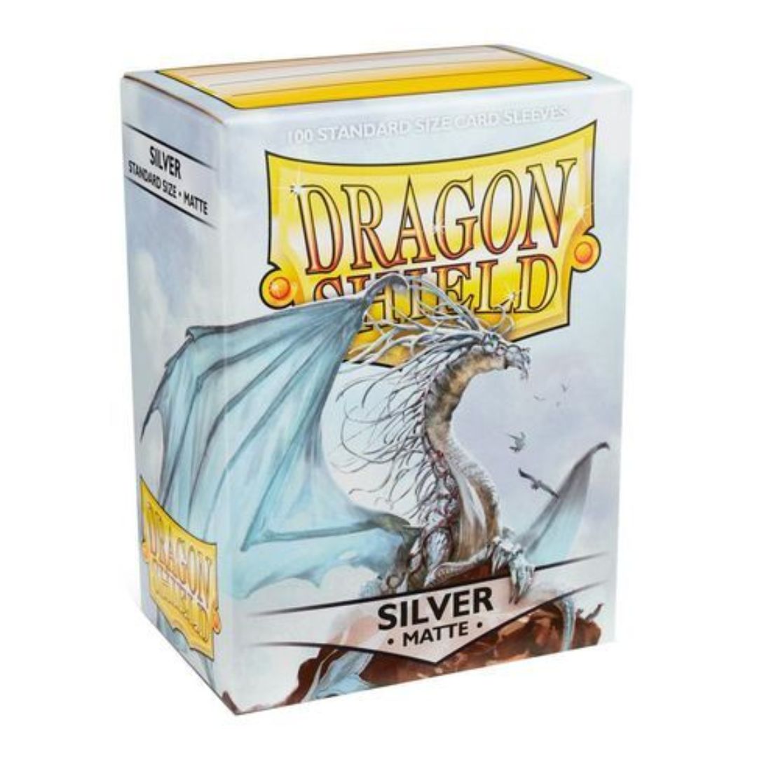 Dragon Shield: Standard Sleeves Matte - 100st - Silver
