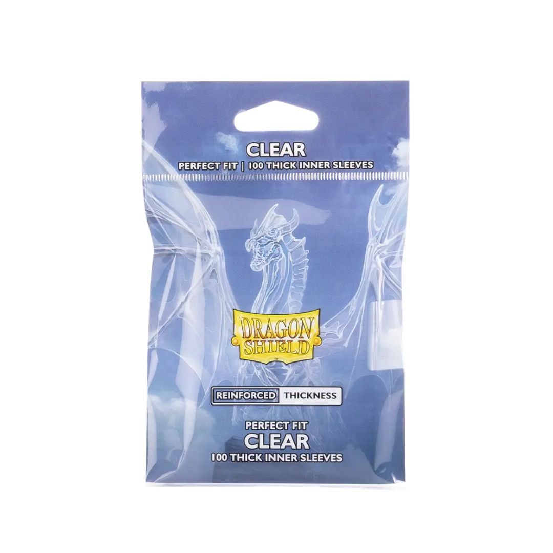 Dragon Shield: Standard Perfect Fit Thick Inner Sleeves - 100st - Clear