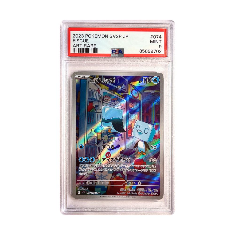 PSA Mint 9 Eiscue AR graderat kort från Pokemon SNow Hazard