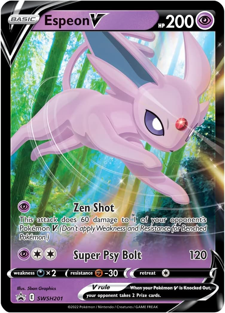 Espeon V Pokémon kort
