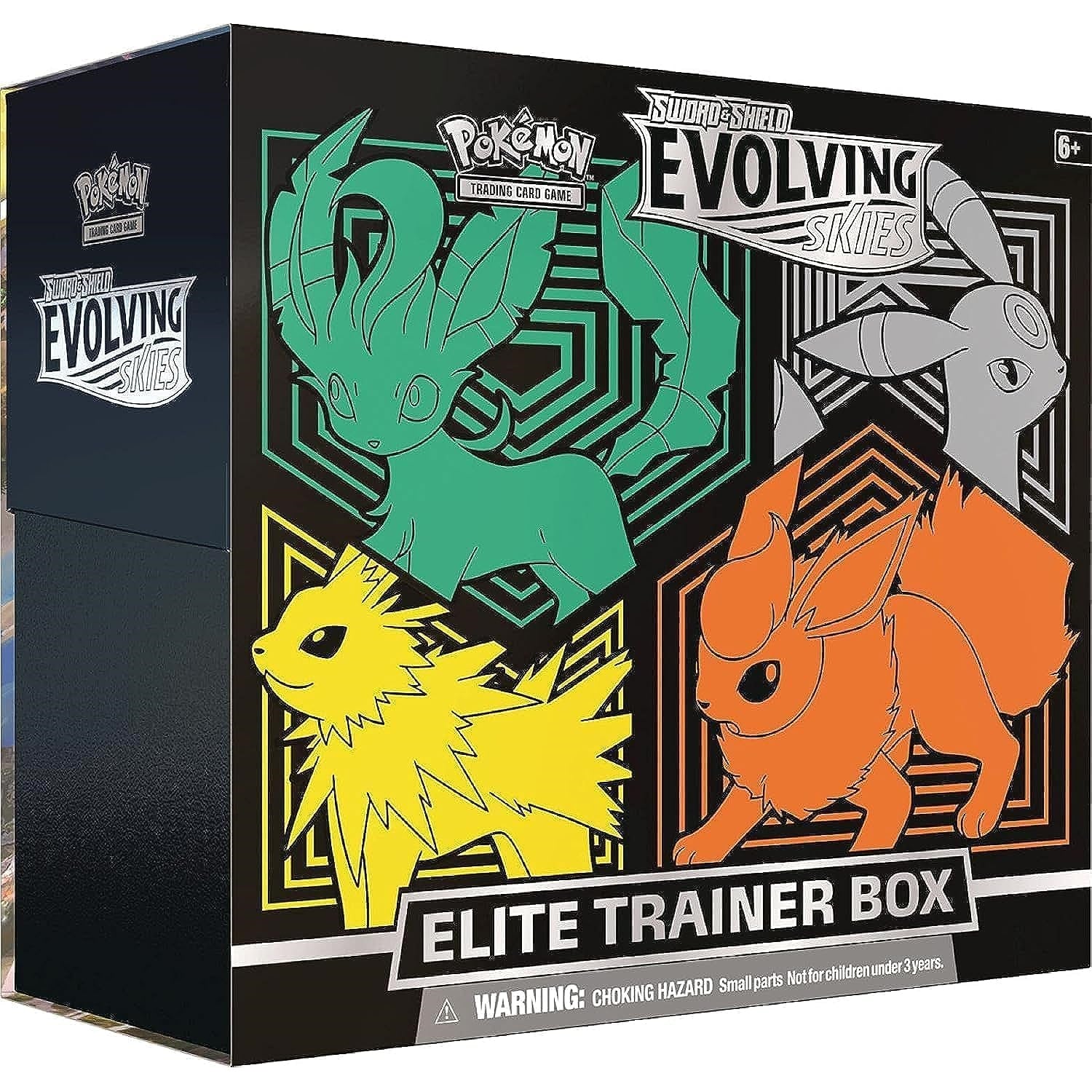 Pokémon Sword & Shield 7: Evolving Skies Elite Trainer Box - Leafeon, Umbreon, Jolteon & Flareon (Skada/repa i försegling)