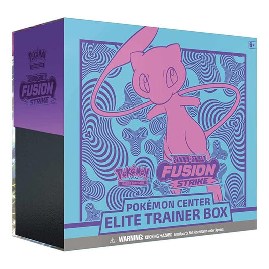 Sword & Shield Fusion Strike Pokémon Center Elite Trainer Box med Mew motiv