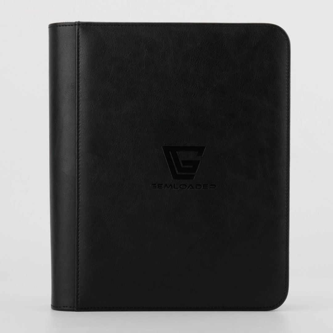 Gemloader: Premium Toploader Fit Collector's Binder (112 Pockets) - Black