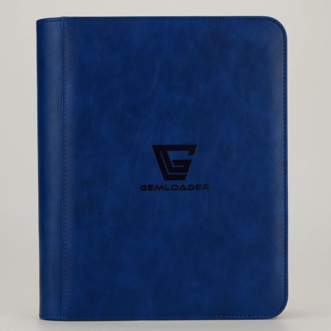 Gemloader: Premium Toploader Fit Collector's Binder (112 Pockets) - New Blue