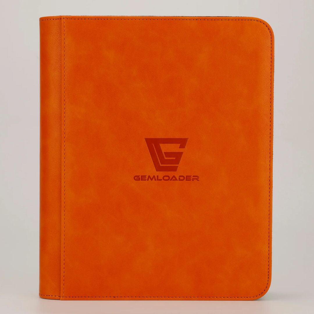 Gemloader: Premium Toploader Fit Collector's Binder (112 Pockets) - New Orange