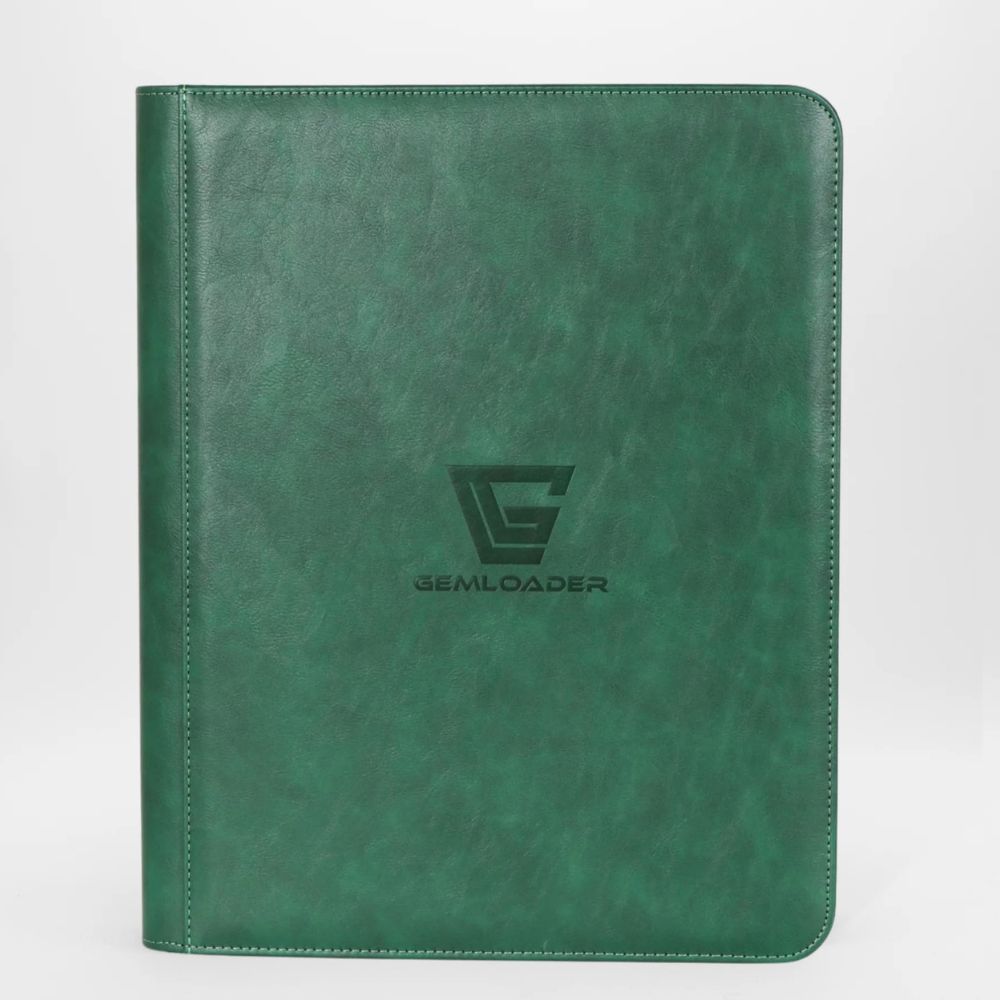Gemloader Gemloader Premium 3''X4'' toploader fit collector's binder [216 pockets 3X3]  Green