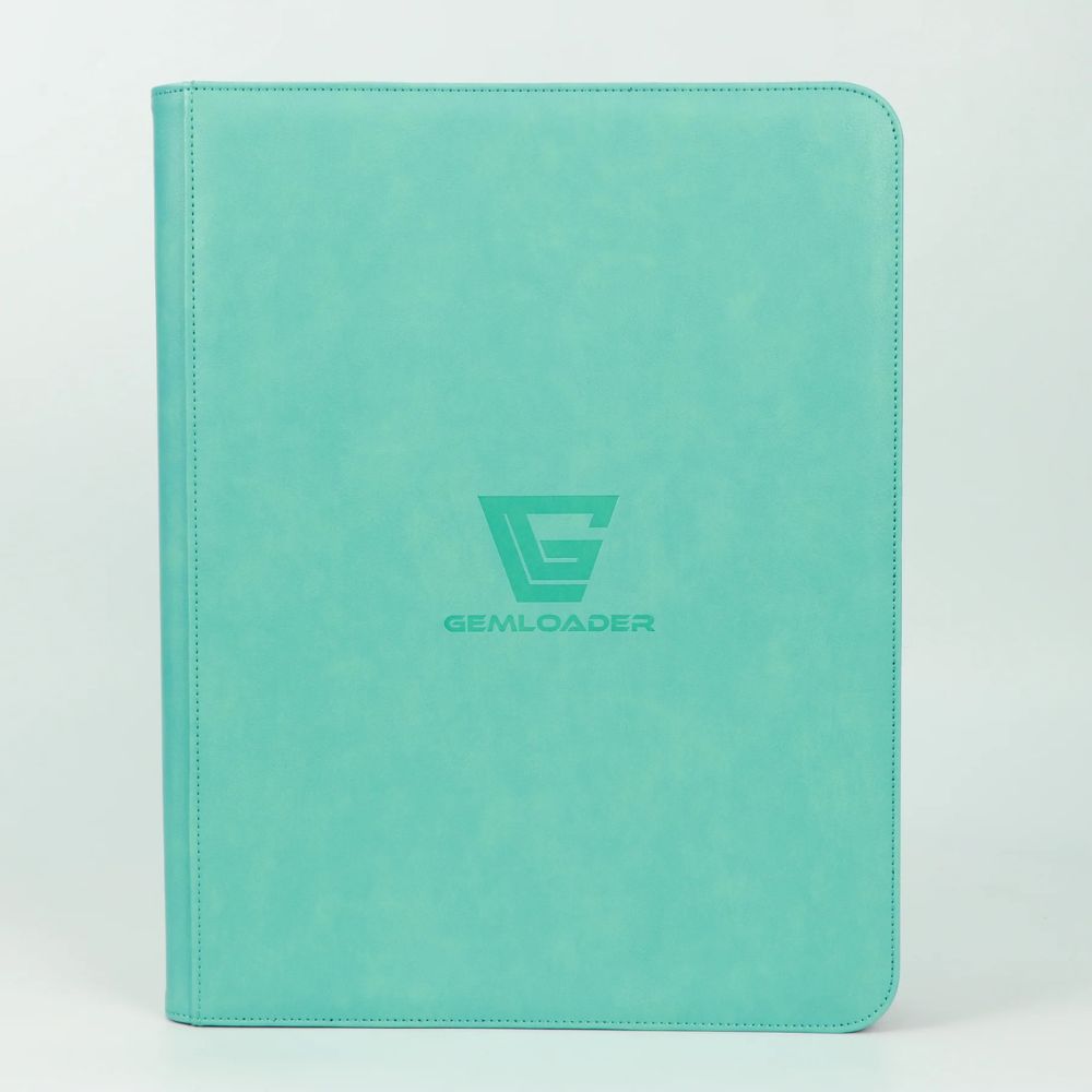 Gemloader Premium 3''X4'' toploader fit collector's binder [216 pockets 3X3] Tiffany Blue