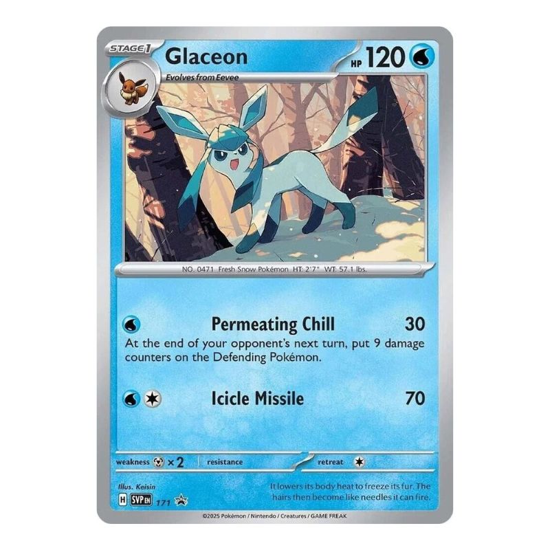 Glaceon SVP171 Cosmos Holofoil Pokemon kort
