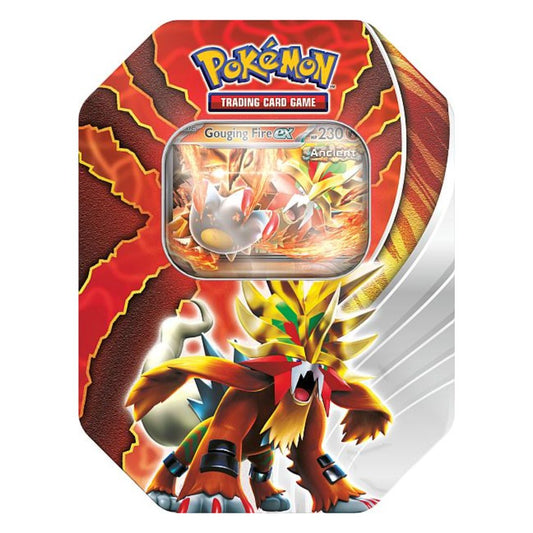 Pokémon Paradox Destinies ex Tin med häftigt promokort och 4 booster packs