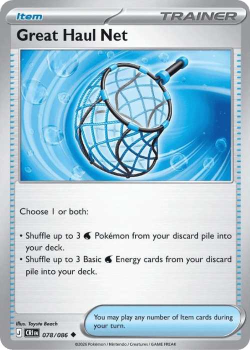 Great Haul Net 078/086 Pokemon Chaos Rising