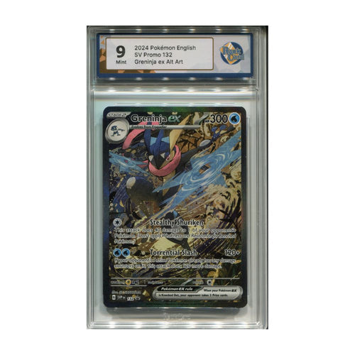 Greninja ex SVP132 RaukCard 9 graderat Pokemon kort