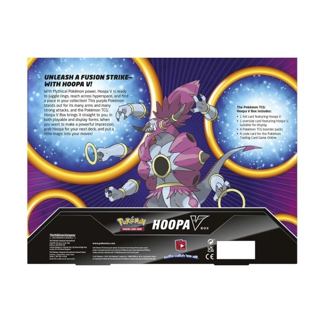 Pokémon TCG: Hoopa V Collection Box baksida
