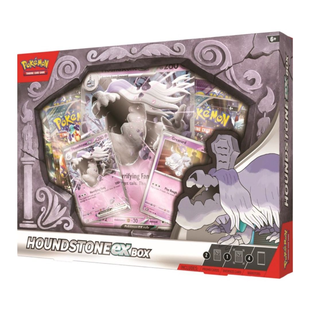 Pokémon TCG: Houndstone ex Box med spännande kort och booster packs