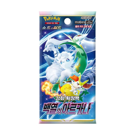 Sword & Shield Incandescent Arcana Booster pack med koreanska Pokemon kort