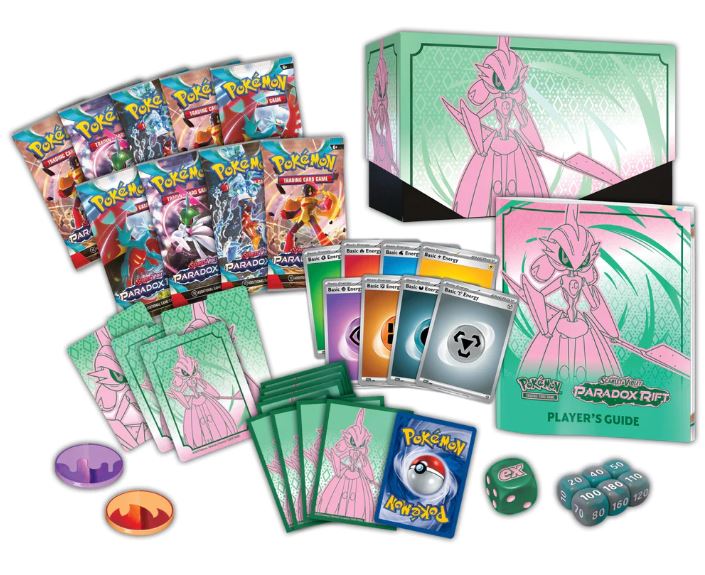 iron valiant paradox rift elite trainer box engelska pokemonkort innehåll