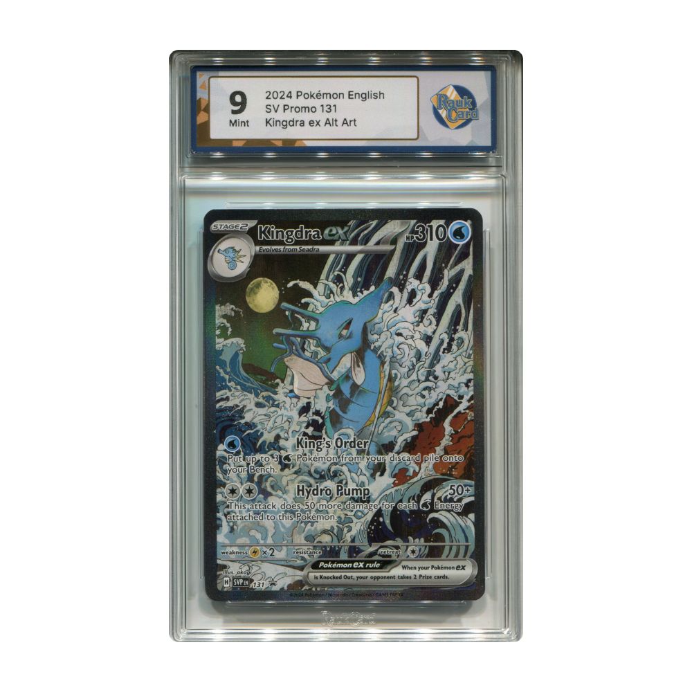 Kingdra ex SVP131 RaukCard 9 graderat Pokemon kort