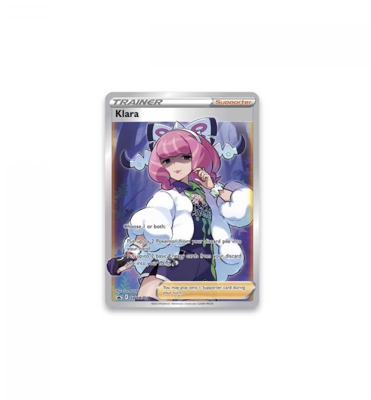 pokemon tcg klara premium tournament collection box klara full art supporter kort