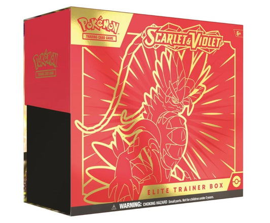 scarlet violet koraidon elite trainer box engelska pokemonkort