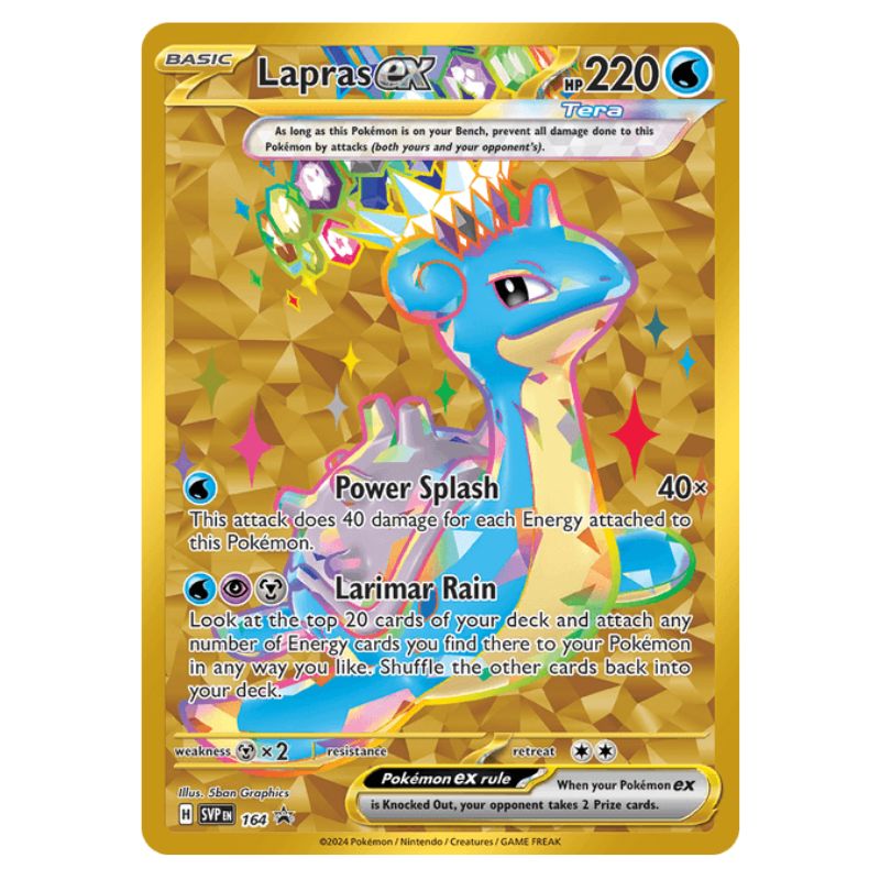 Lapras ex - SVP164 Black Star Promo från: Pokémon TCG: Terapagos ex Ultra Premium Collection